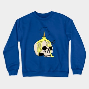 skull lighting the world Crewneck Sweatshirt